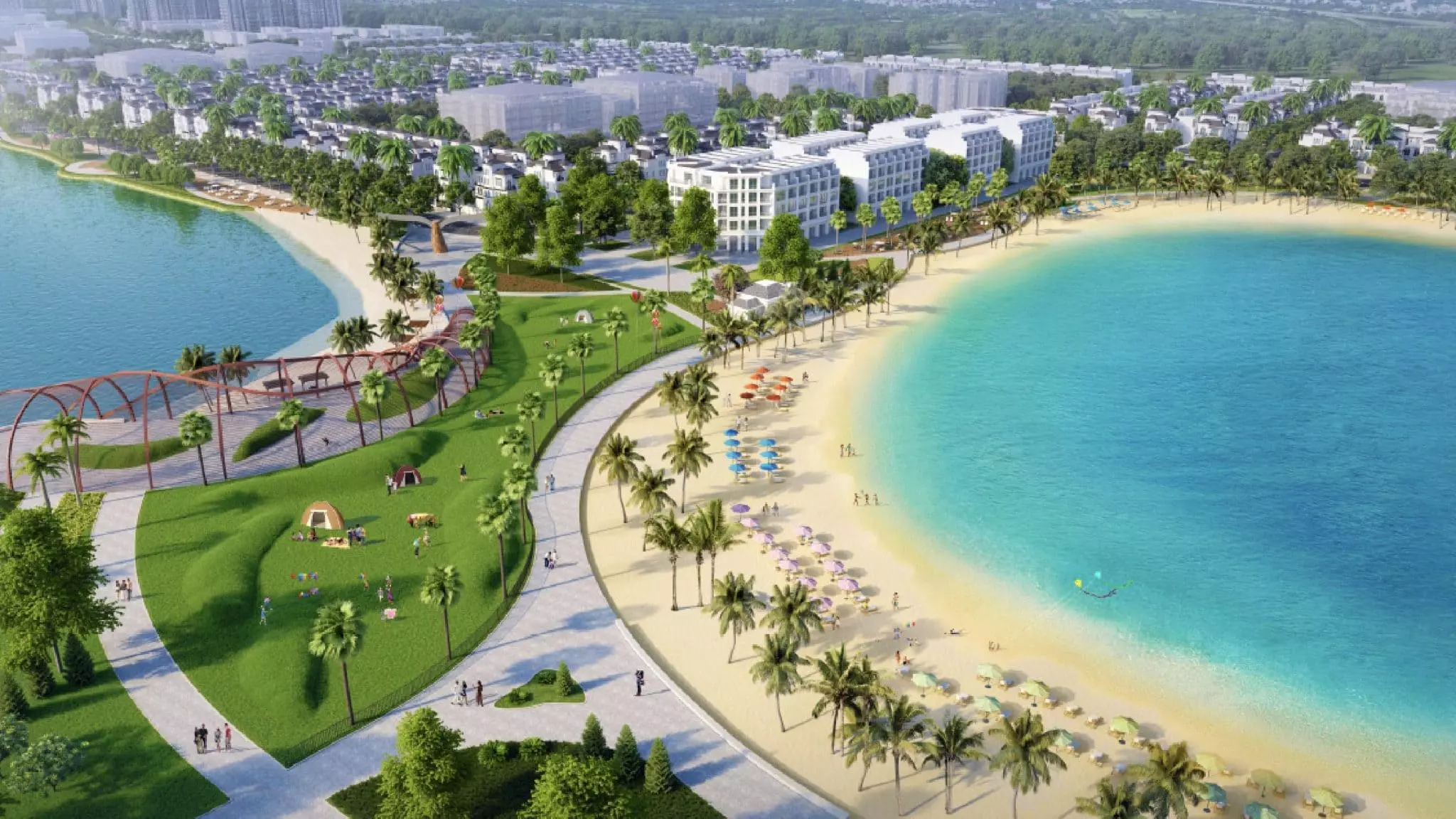 Không gian sống xanh tại dự án vingroup hóc môn