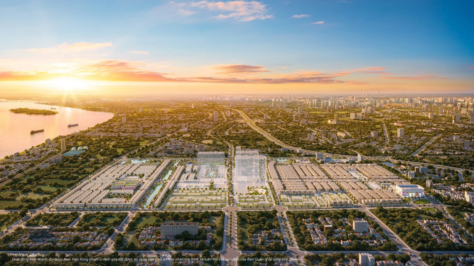 Phối cảnh đô thị tri thức Vinhomes Hóc Môn cạnh tiến độ vành đai 3