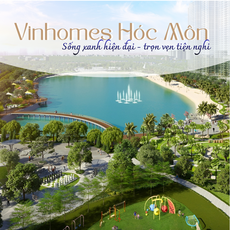 dự án vinhome hóc môn phối cảnh toàn cảnh không gian xanh