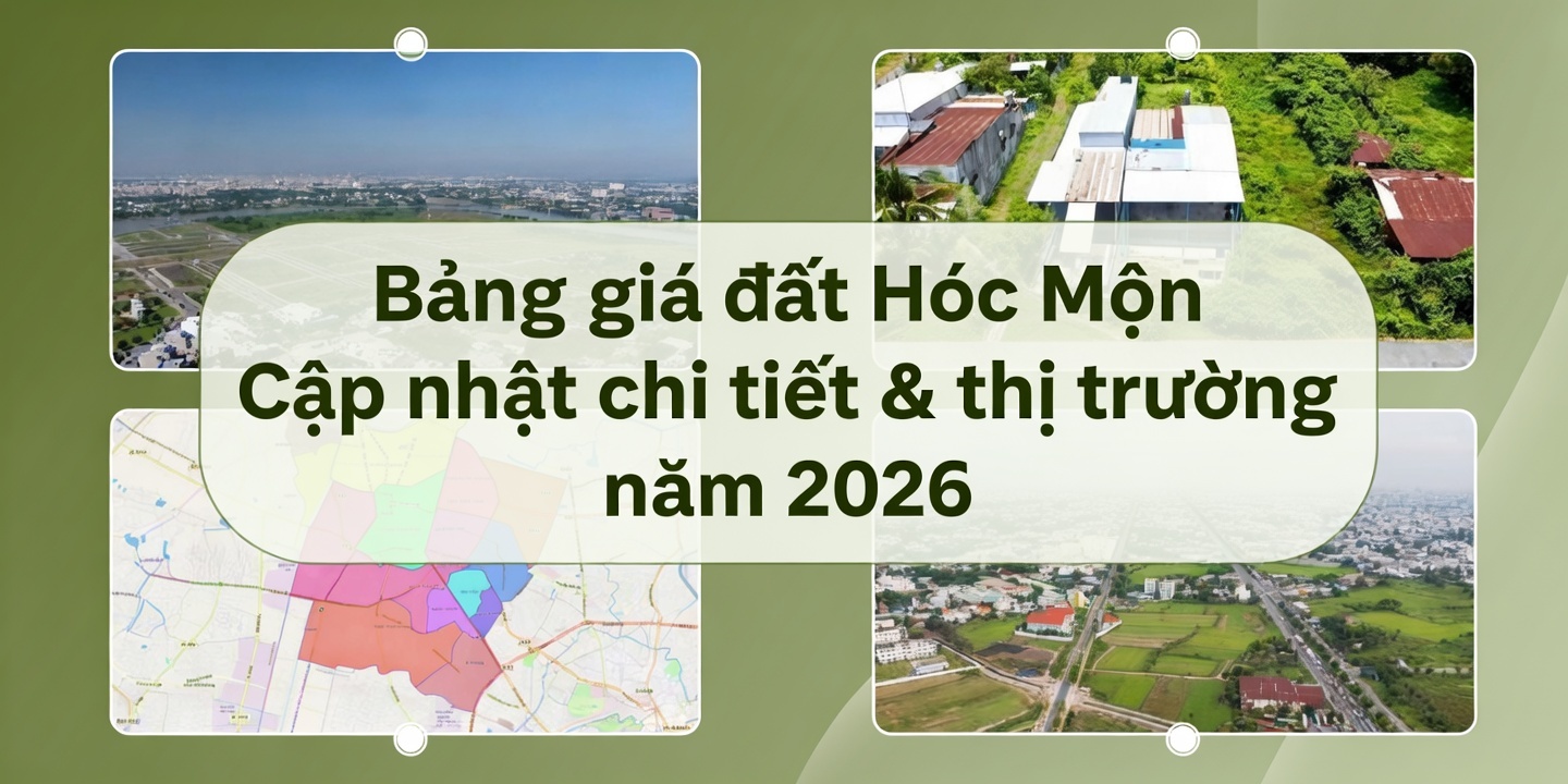 Giá đất Hóc môn cập nhật mới nhất và cơ hội đầu tư Vinhomes Hóc Môn
