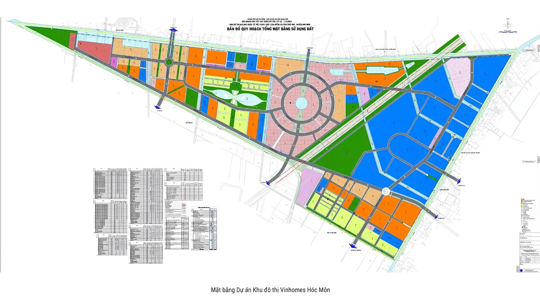 mặt bằng giá bán hấp dẫn của dự án vinhome hóc môn