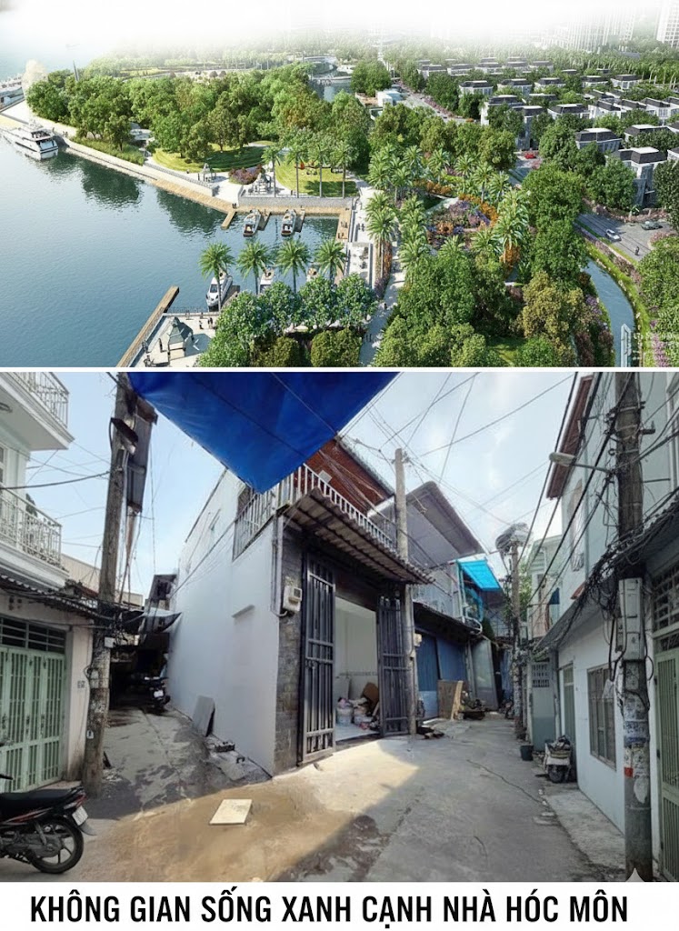 Không gian sống xanh cạnh nhà hóc môn dưới 1 tỷ sổ hồng riêng