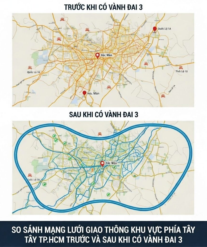 BẢN ĐỒ QUY HOACH ĐƯỜNG VÀNH ĐAI 3 TP HCM MỚI NHẤT