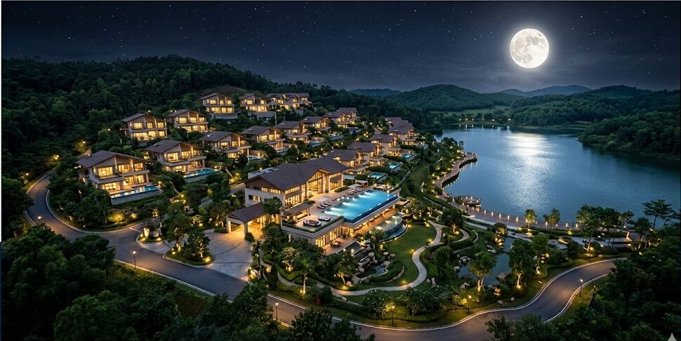 Spring Moon Villa Tuyệt tác sống cùng tinh tú và năng lượng vượng khí