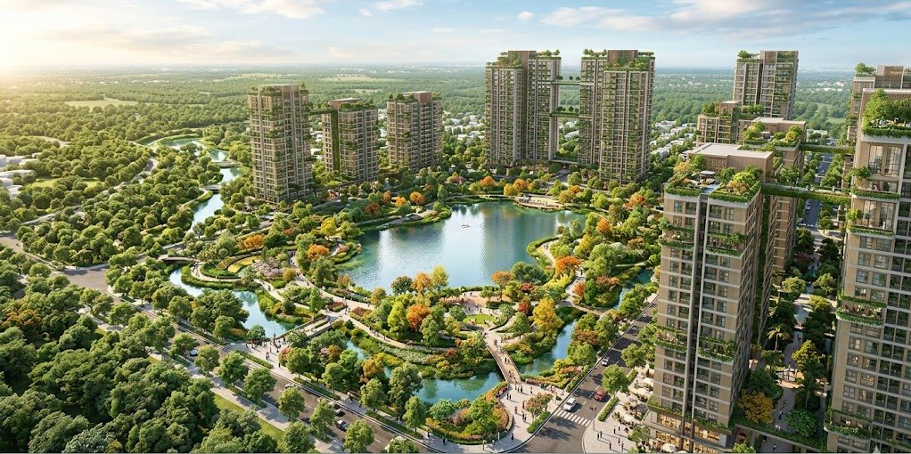 Các vành đai xanh liên hoàn được thiết kế bao quanh dự án, tạo nên một lớp màng lọc tự nhiên cho toàn đô thị. Từ cửa sổ của căn hộ Vinhomes Hóc Môn, cư dân có thể quan sát được sự thay đổi của thiên nhiên qua từng mùa. Sự kết hợp giữa hồ cảnh quan, công viên chủ đề và các dải xanh ven đường tạo nên một bức tranh thủy mặc sống động. Căn hộ Vinhomes Hóc MônHành trình từ công viên mặt đất lên đến những khu vườn trên cao được kết nối bằng hơi thở của thiên nhiên. Điều này giúp loại bỏ cảm giác khô cứng của những khối bê tông cao tầng thường thấy ở các đô thị lớn. Vinhomes hóc môn việt nam đã chứng minh rằng kiến trúc hiện đại hoàn toàn có thể chung sống hài hòa với hệ sinh thái tự nhiên.