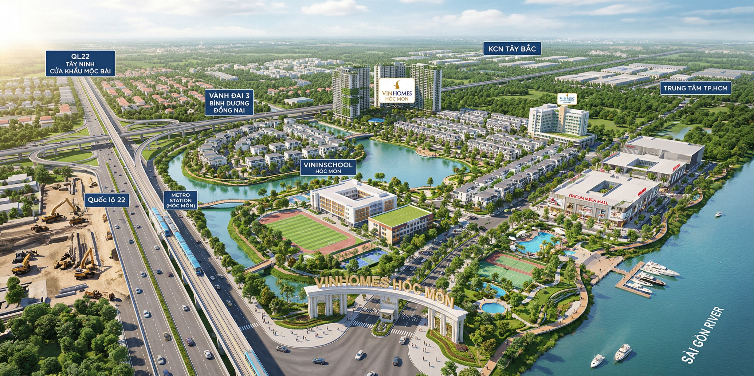 Hạ tầng trải thảm đi trước, giá trị bất động sản vút bay cất cánh theo sau là quy luật kinh điển. Khi siêu đại lộ xanh chính thức hoàn thiện, giá trị đất đai toàn khu vực sẽ thiết lập một mặt bằng mới. Sự cộng hưởng tuyệt đỉnh giữa hạ tầng vĩ mô nghìn tỷ và uy tín của chủ đầu tư là vô cùng mãnh liệt. Những siêu dự án bất động sản hàng hiệu luôn biết cách khai thác tối đa và triệt để lợi thế vị trí. Sự chăm chút tỉ mỉ và xa xỉ trong từng đường nét kiến trúc mang lại giá trị vĩnh cửu cho tài sản. Cơ hội đón đầu bất động sản tại Vingroup Hóc Môn đang mở ra một cánh cửa làm giàu vô cùng rõ rệt. Những nhà đầu tư lão luyện tinh tường luôn nhìn thấu suốt được bức tranh tương lai tươi sáng này. Sự gia tăng giá trị tài sản không đơn thuần chỉ đến từ sự khan hiếm cục bộ của quỹ đất trung tâm. Nó còn bắt nguồn sâu xa từ sự nâng cấp vượt bậc của chất lượng và không gian sống thượng lưu. Đầu tư quyết đoán vào ngay lúc này chính là vung tiền mua tấm vé VIP gia nhập tầng lớp tinh hoa.