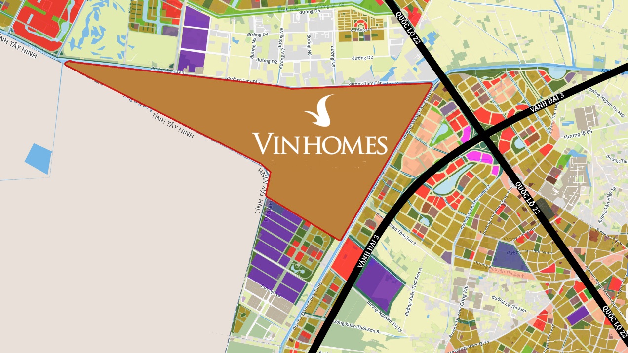 Vinhomes Hóc Môn tin tức mới nhất về công viên ánh sáng nội khu