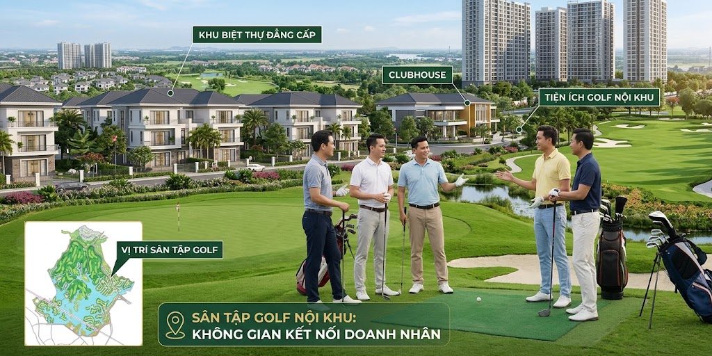 Giá bán Vinhomes Hóc Môn bao gồm đặc quyền sử dụng sân Golf thượng lưu