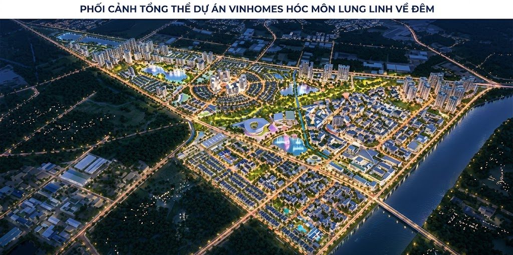 Vinhomes Hóc Môn khi nào mở bán và phối cảnh tổng thể khu đô thị xanh