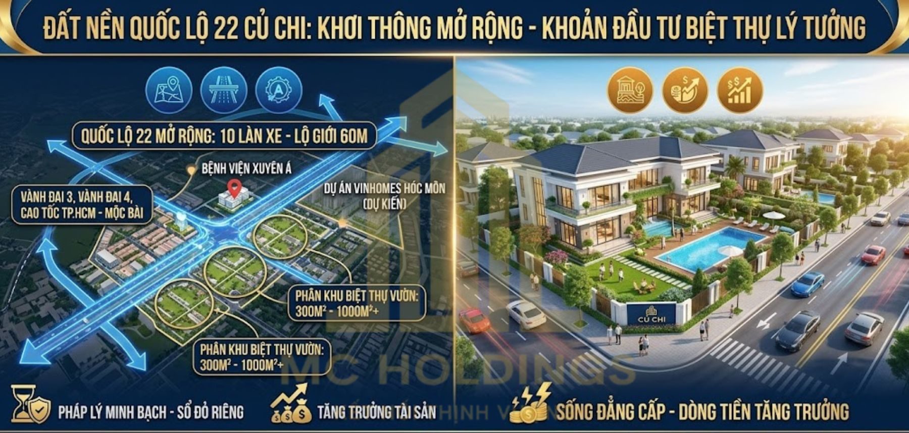 Sự kiêu hãnh và tự hào sau khi bán đất quốc lộ 22 củ chi để sở hữu biệt thự