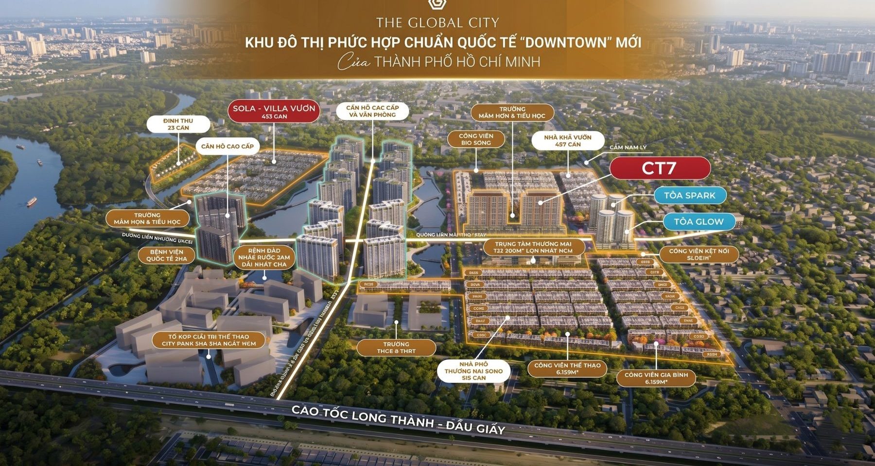 bản đồ phân khu the global city