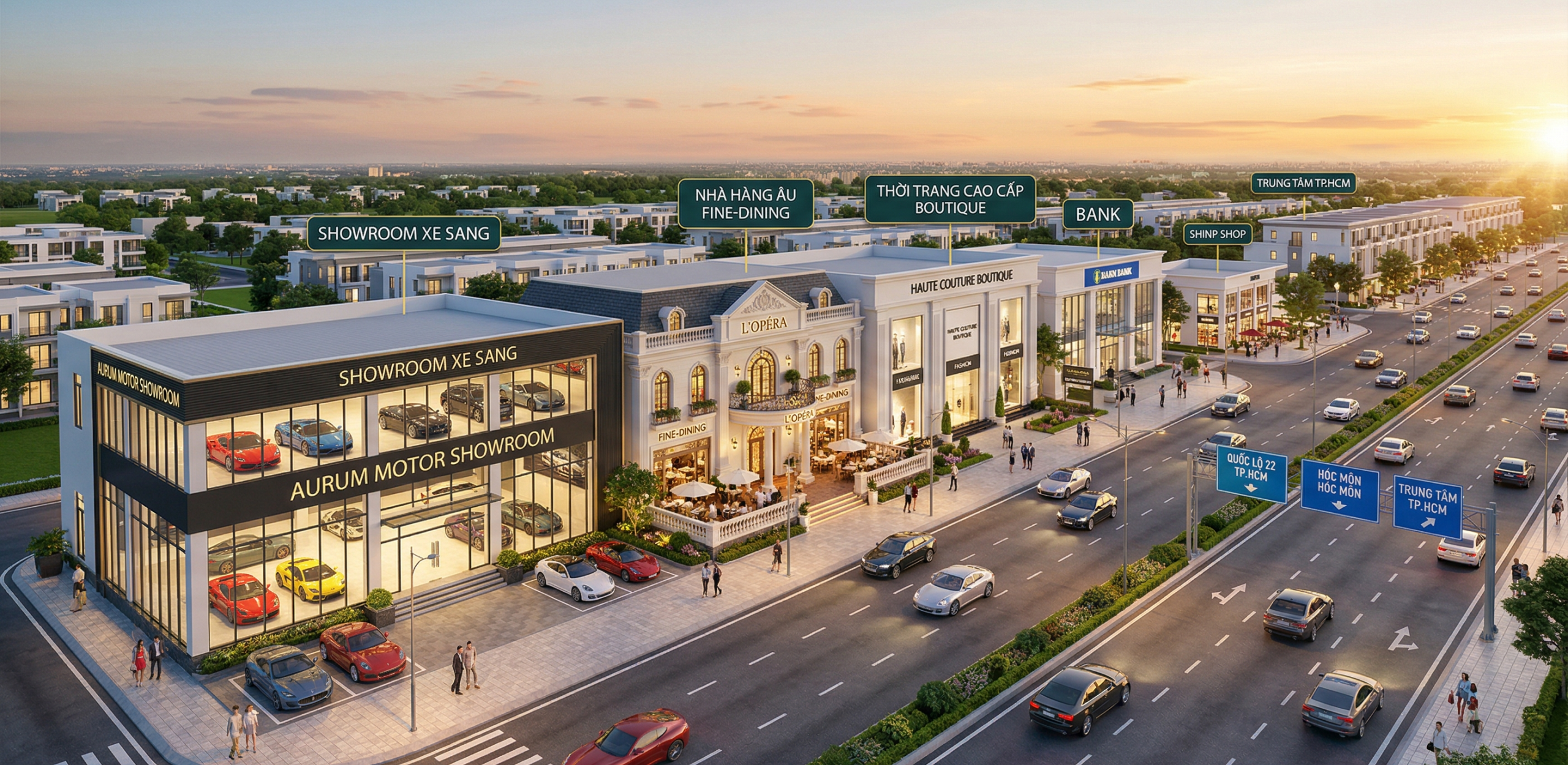 Khi số lượng cư dân thượng lưu đổ về khu vực ngày càng đông, quốc lộ 22 hóc môn nghiễm nhiên trở thành địa điểm vàng để các thương hiệu lớn đặt trụ sở. Tôi đã thấy sự xuất hiện của các showroom xe hơi hạng sang, những nhà hàng fine-dining mang phong cách châu Âu và cả các cửa hàng thời trang cao cấp ngay trên mặt tiền quốc lộ 22 hóc môn. Đây là một sự chuyển dịch tất yếu khi nhu cầu của giới siêu giàu tăng cao, buộc thị trường dịch vụ địa phương phải thay đổi để thích nghi.