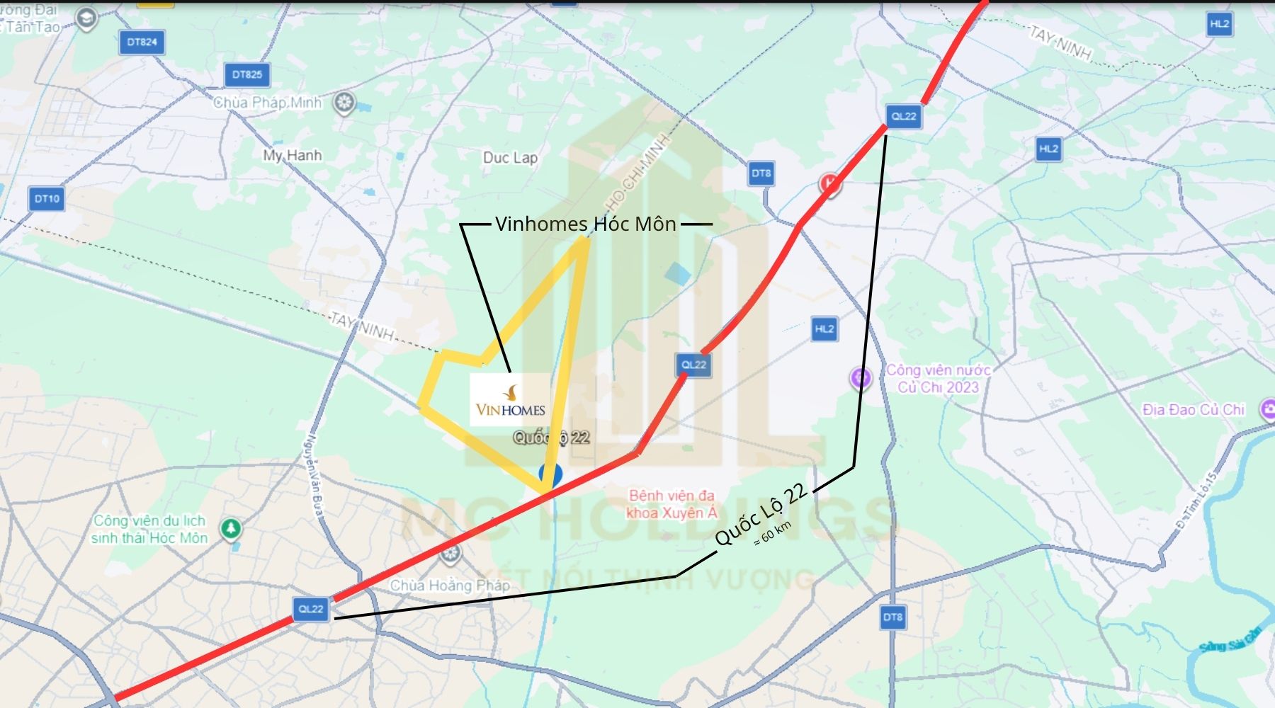 Quốc lộ 22 map toàn cảnh quy hoạch hạ tầng Tây Bắc.