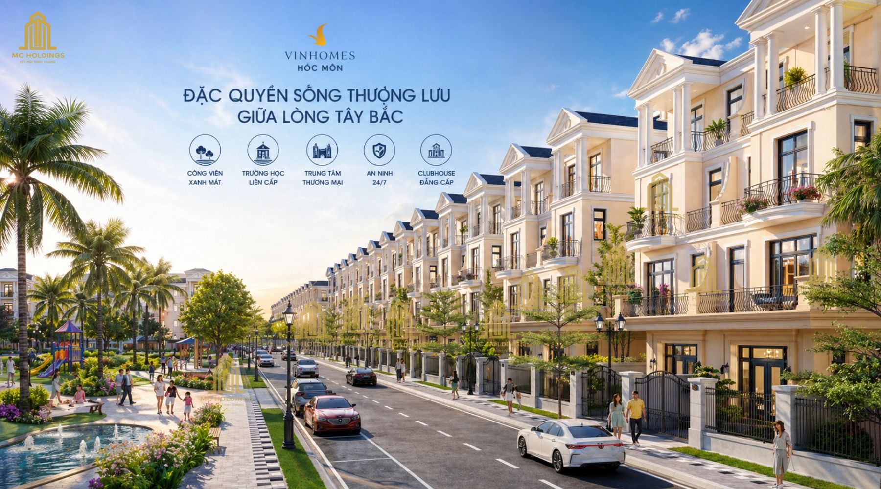 Tiện Ích Vinhomes Hóc Môn Đặc Quyền Sống Thượng Lưu Giữa Lòng Tây Bắc