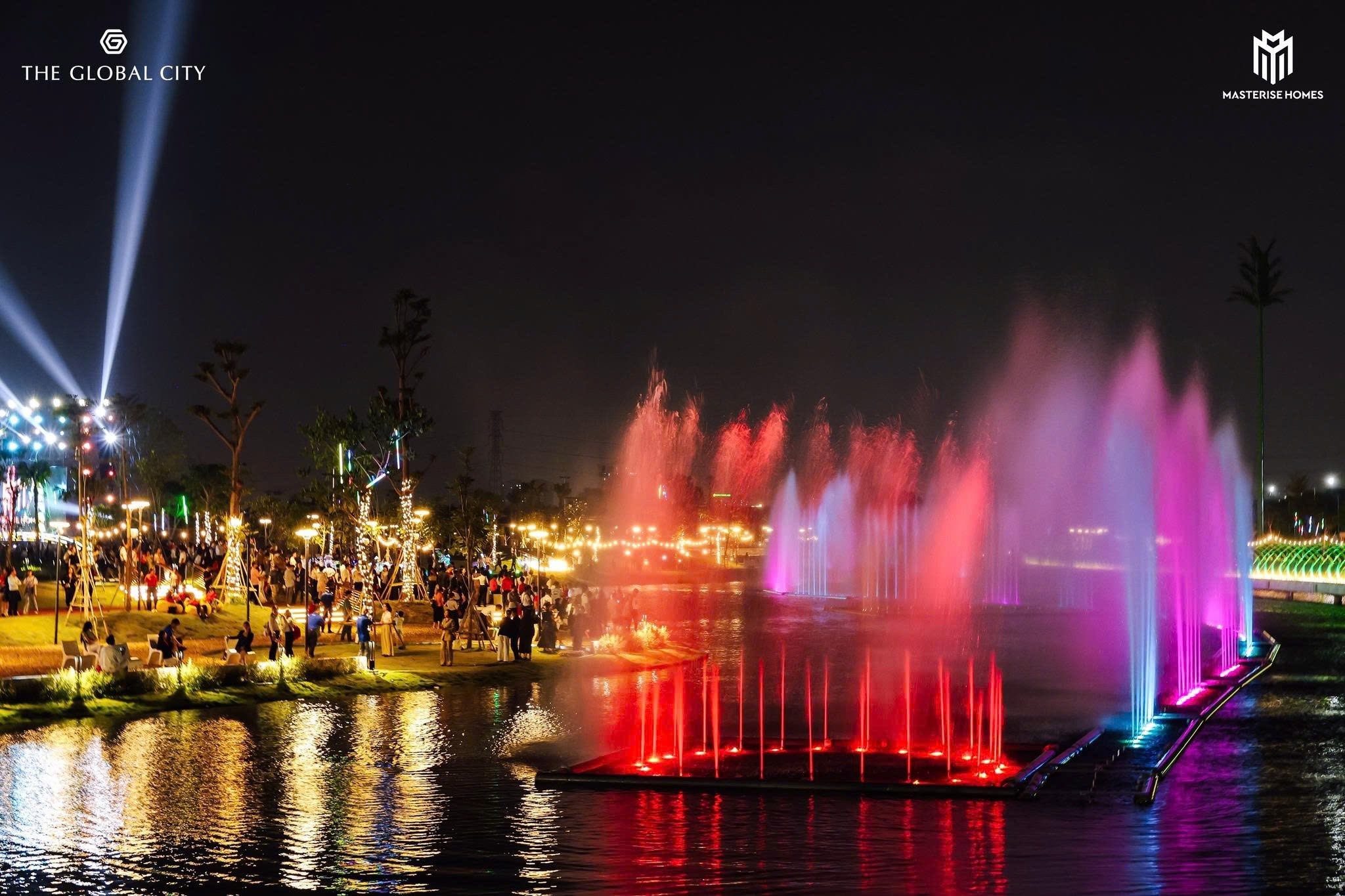 Tiện ích The Global City với kênh đào nhạc nước quy mô hàng đầu khu vực