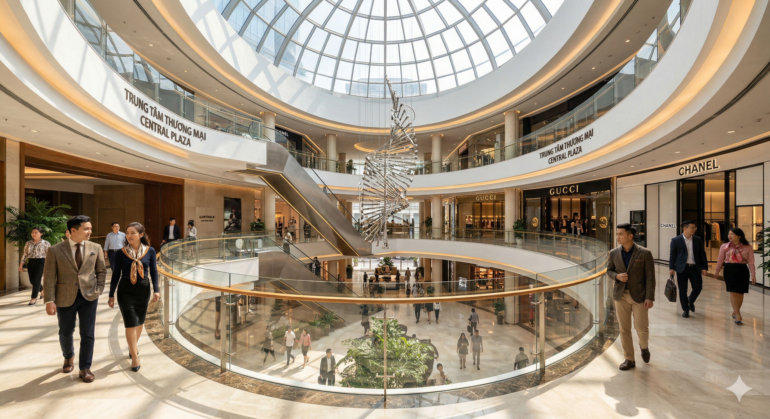 Trung tâm thương mại hạng A rtieenj ích nội khu global city