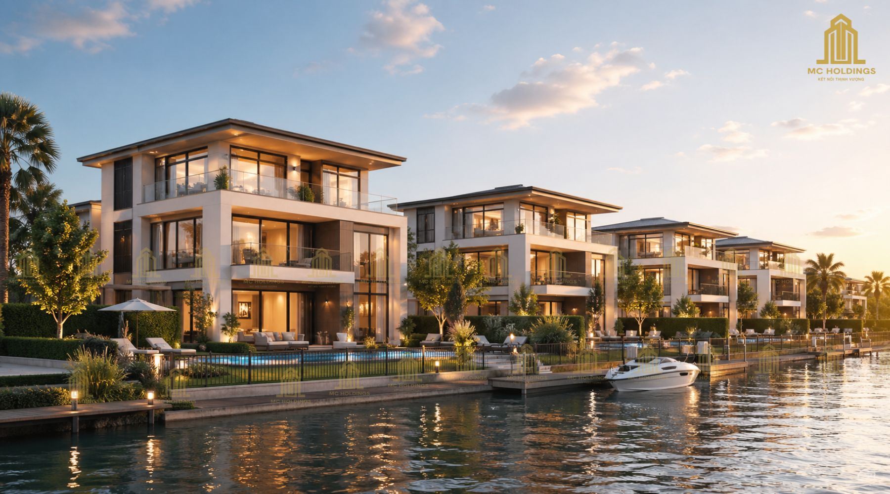 Biệt thự ven sông (Villas) tại vinhomes saigon park hóc môn, vinhomes hóc môn