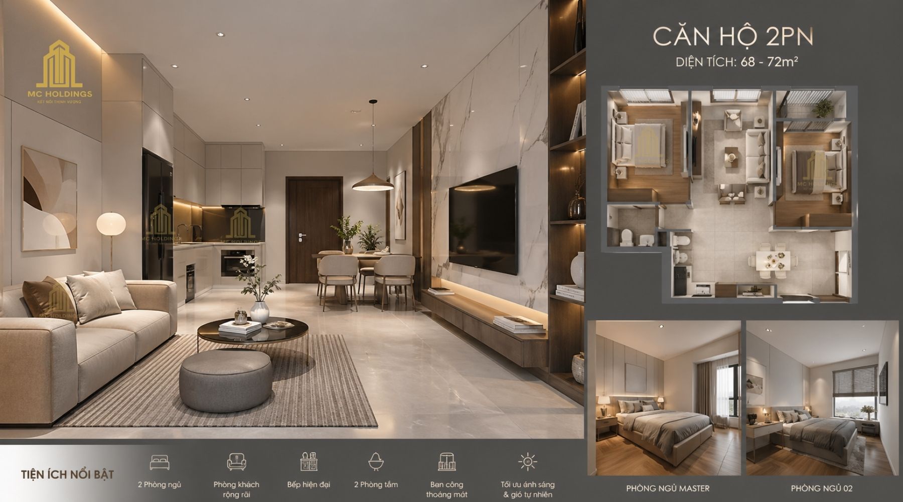 Căn hộ 2PN tại vinhomes saigon park hóc môn, vinhomes hóc môn