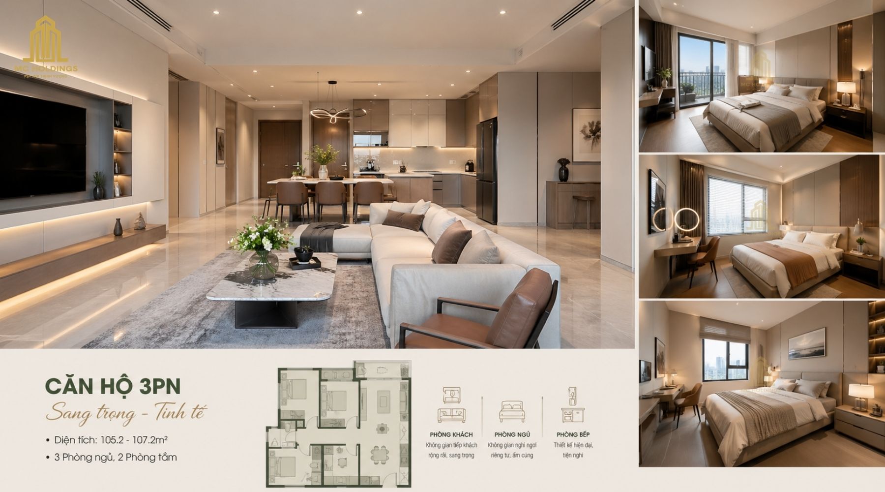 Căn hộ 3PN tại vinhomes saigon park hóc môn, vinhomes hóc môn