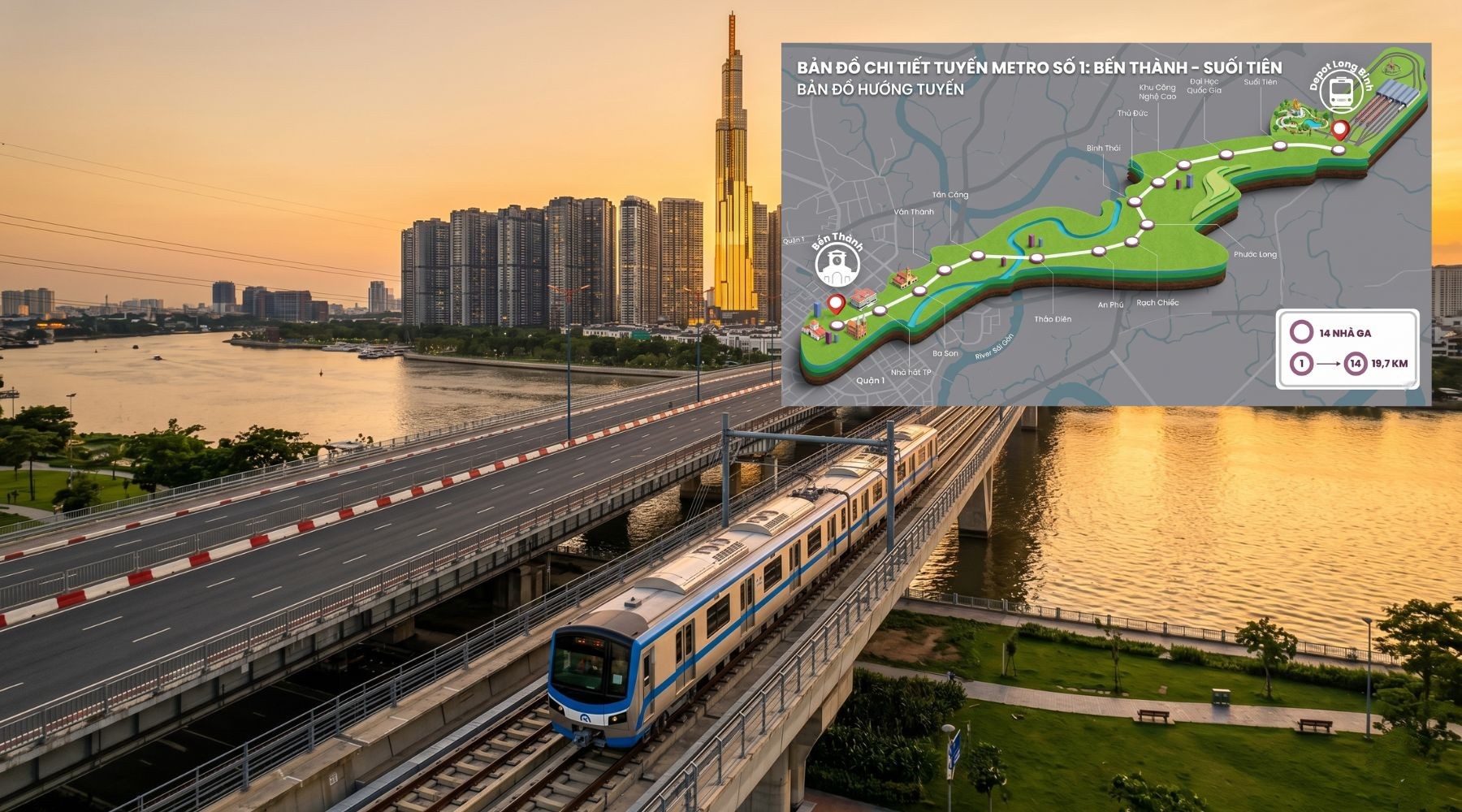 truyến metro long thành suối tiên