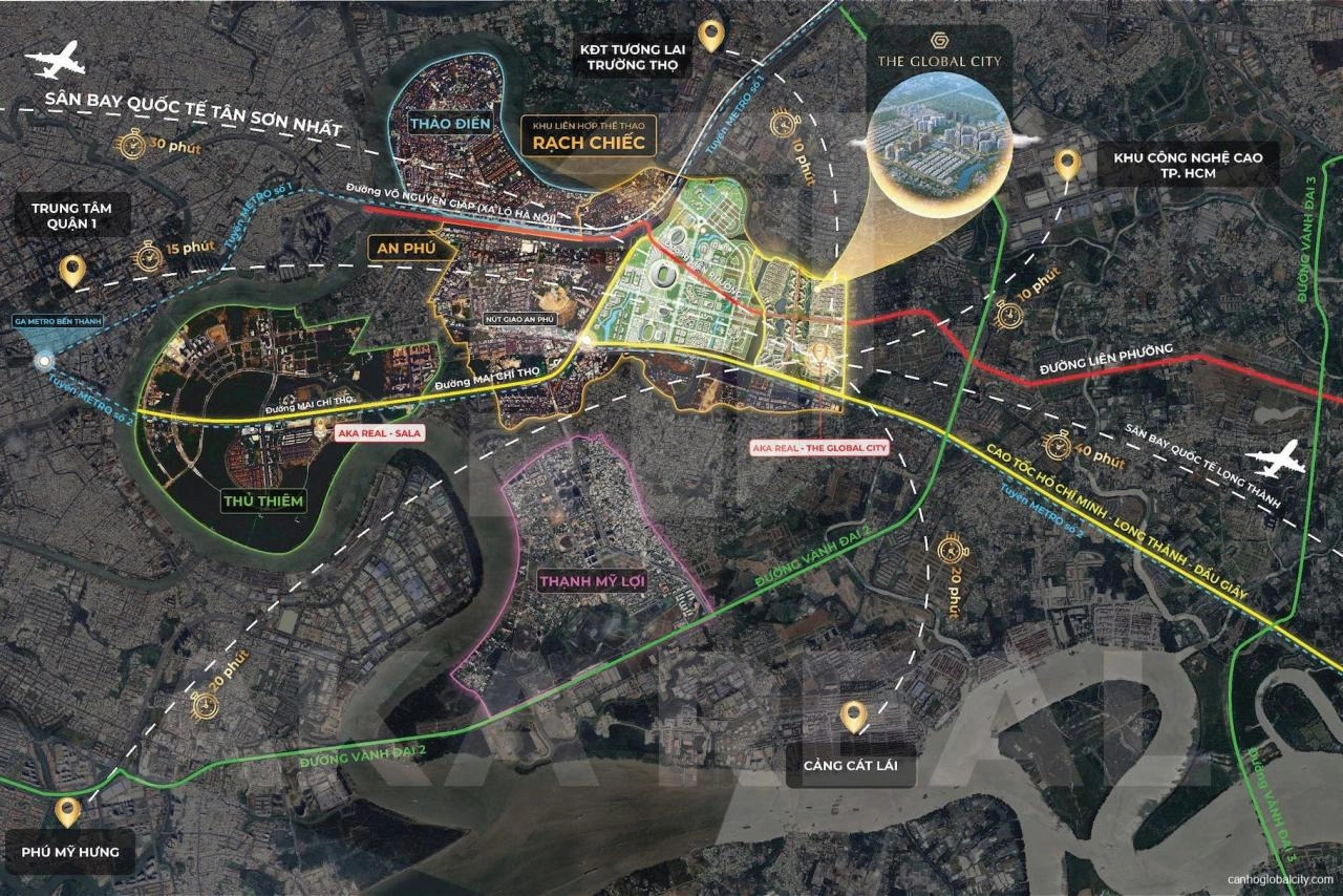 Mạng Lưới Đô Thị phủ toàn cầu của the global city thủ đức