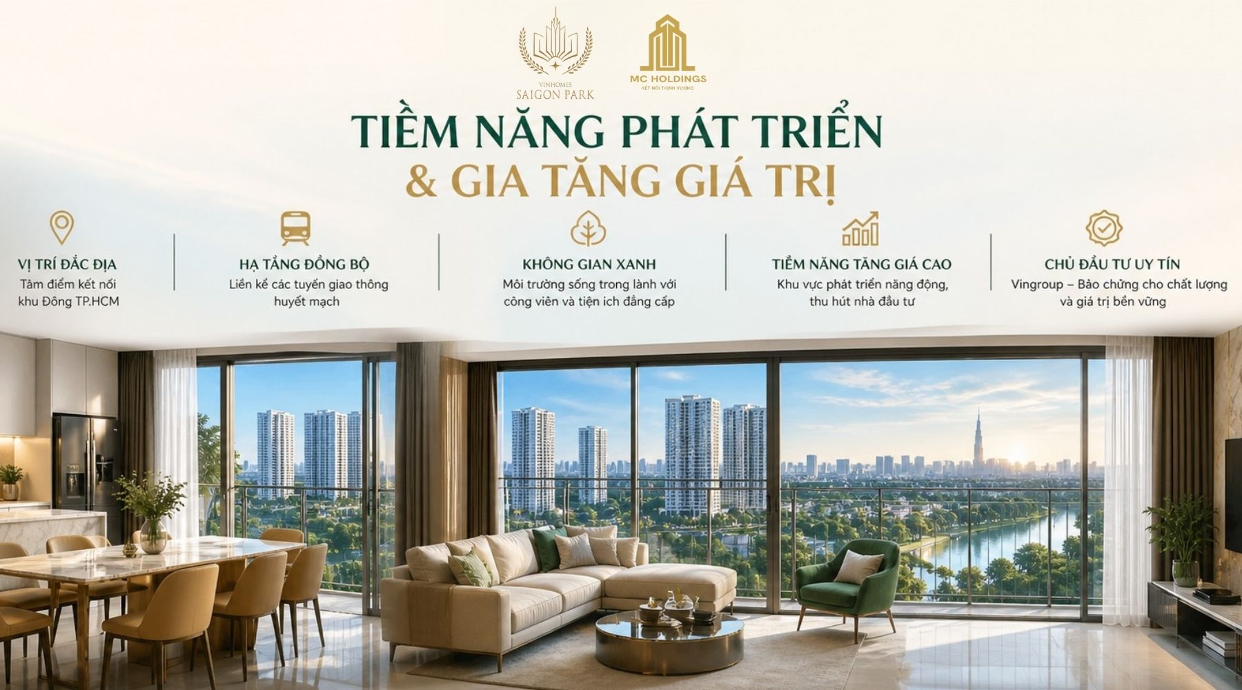 Tiềm năng Phát triển và Gia tăng Giá trị của Vinhomes Sai Gon Park