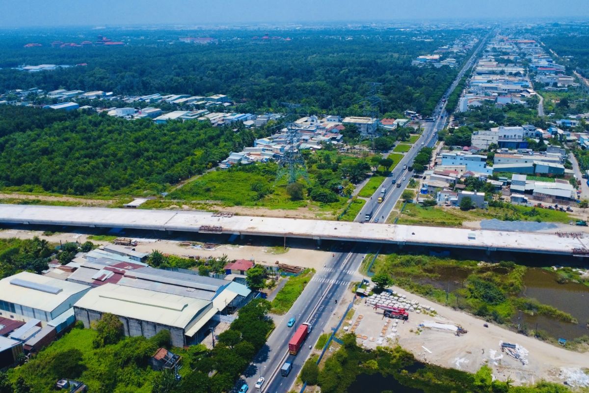 Nhật ký thi công thực tế và tiến độ nút giao Vành Đai 3 và Quốc Lộ 22