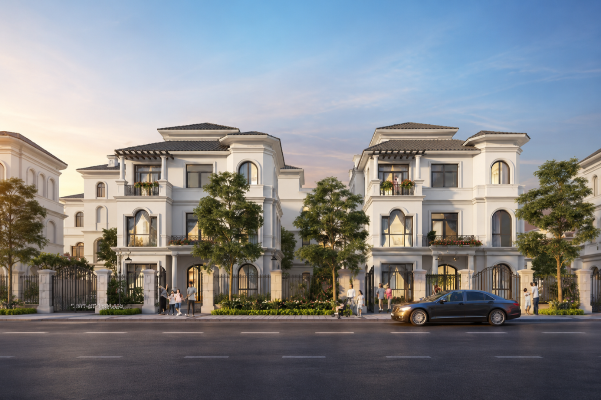 Biệt thự đơn lập Vinhomes Hóc Môn nổi lên như một hình mẫu hoàn hảo