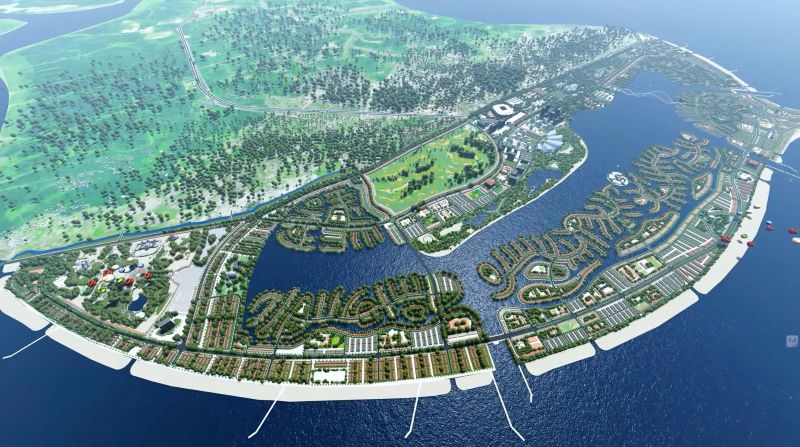 Phối cảnh cảng quốc tế Cần Giờ - siêu dự án lấn biển Vinhomes